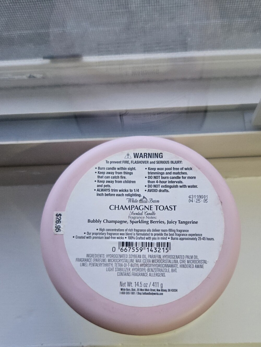White Barn Bath & Body Works Champagne Toast Candle - Picture 6 of 6